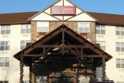 Timber Frame Hotel Entrance
